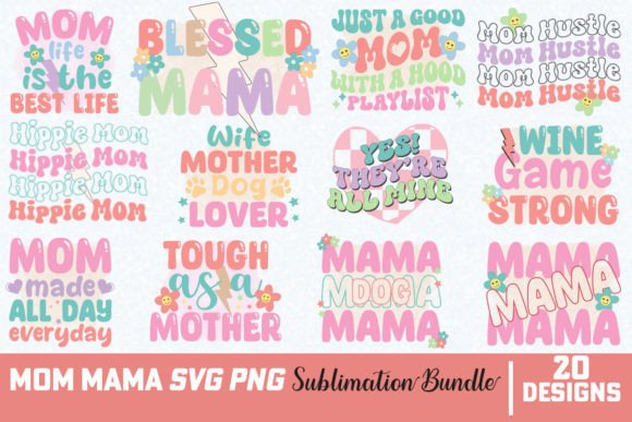 Mom Mama Bundle: Essential Graphics for Crafts