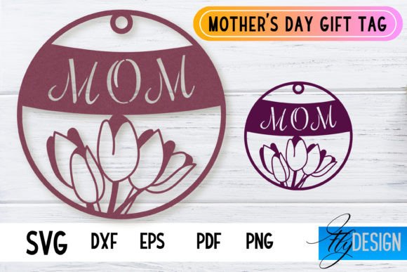 Mothers Day Tag: Graphics for Crafts & Brands