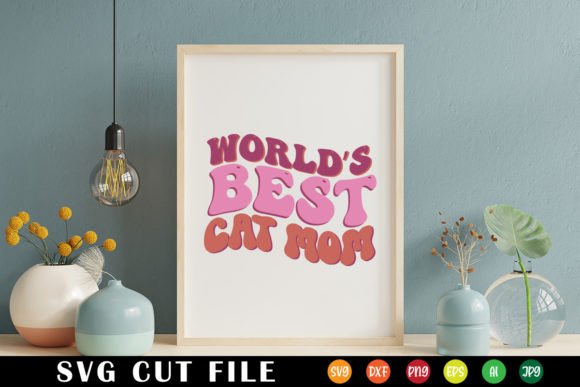 Retro Cat Mom SVG for Crafts & Graphics
